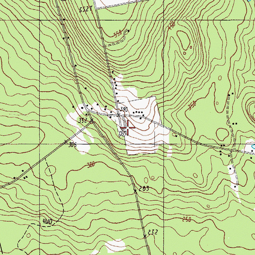 Topographic Map of Mount Repose Cemetery, ME