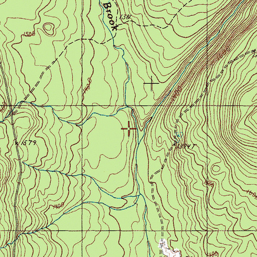Topographic Map of Mountain Brook, ME