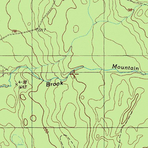Topographic Map of Mountain Brook, ME