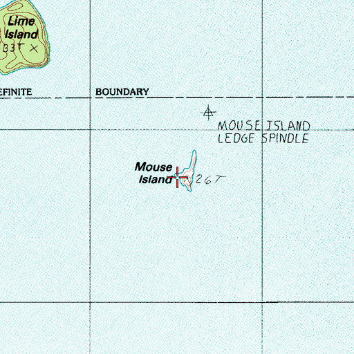 Topographic Map of Mouse Island, ME