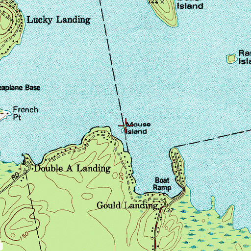 Topographic Map of Mouse Island, ME