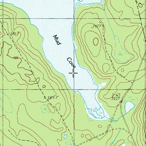 Topographic Map of Mud Cove, ME