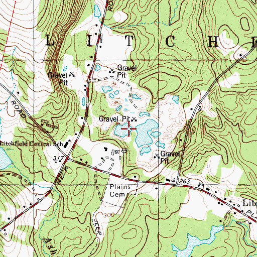 Topographic Map of Mud Pond, ME