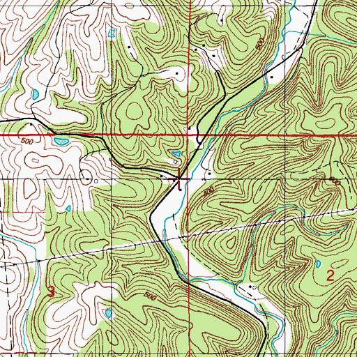 Topographic Map of Simmons, AR