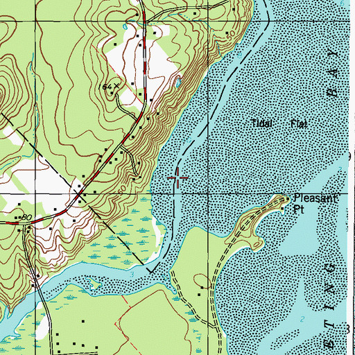 Topographic Map of Muddy River, ME
