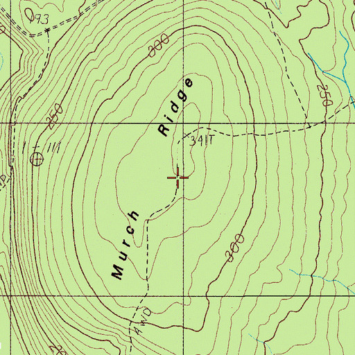 Topographic Map of Murch Ridge, ME