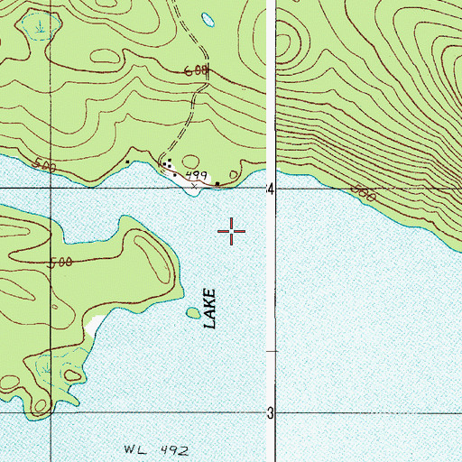 Topographic Map of Nahmakanta Stream, ME