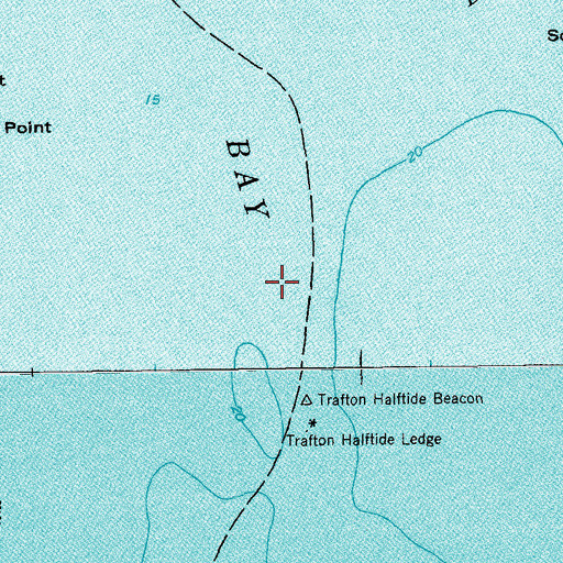 Topographic Map of Narraguagus Bay, ME