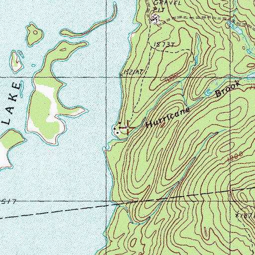 Topographic Map of Nasons Camp (historical), ME