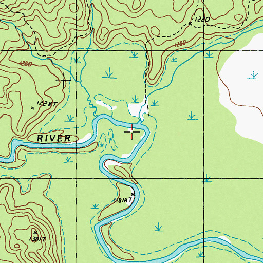 Topographic Map of Number Five Farm (historical), ME