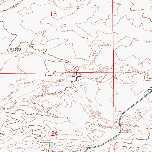 Topographic Map of Henderson Wash, AZ