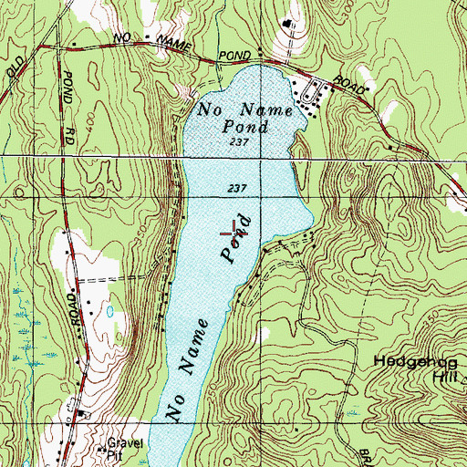 Topographic Map of No Name Pond, ME