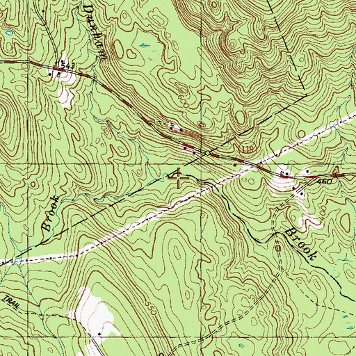 Topographic Map of Noble Brook, ME
