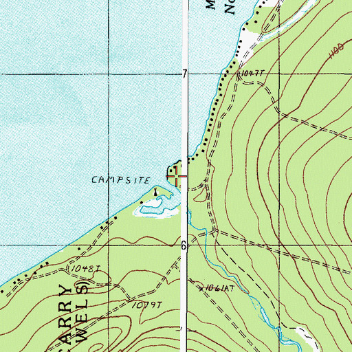 Topographic Map of Norcross Brook, ME