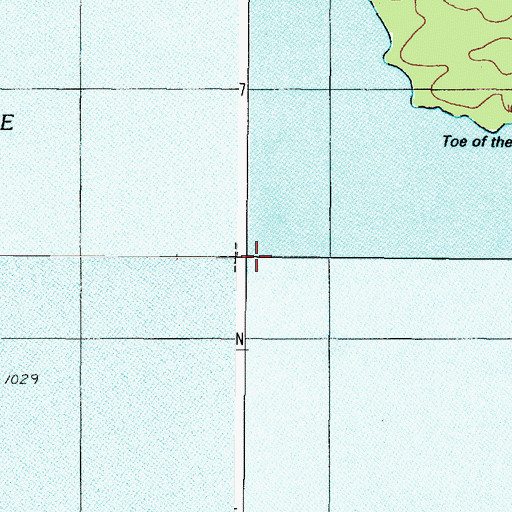 Topographic Map of North Bay, ME