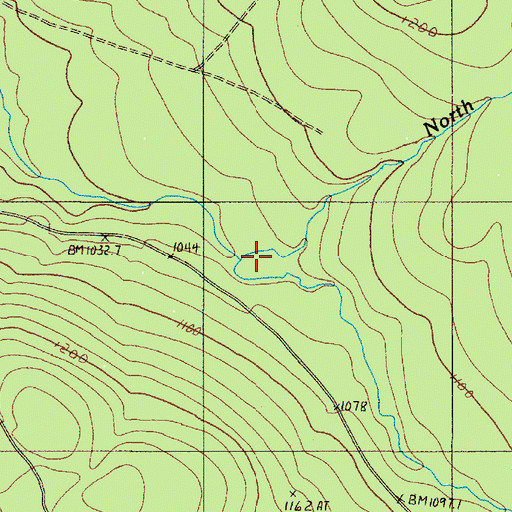 Topographic Map of North Branch Glazier Brook, ME