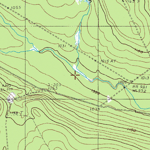 Topographic Map of North Branch Thoroughfare Brook, ME