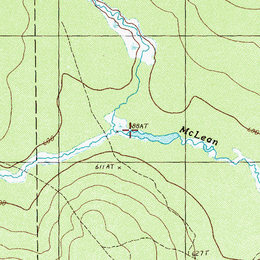 Topographic Map of North Fork McLean Brook, ME