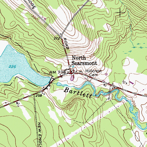 Topographic Map of North Searsmont, ME