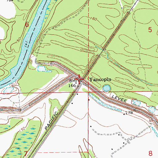 Topographic Map of Yancopin, AR