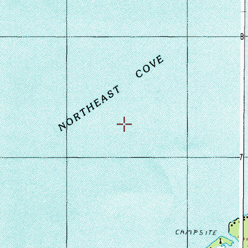Topographic Map of Northeast Cove, ME