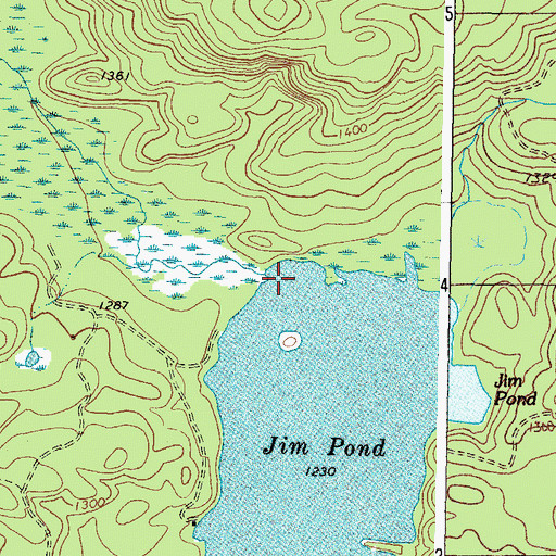 Topographic Map of Northwest Inlet, ME
