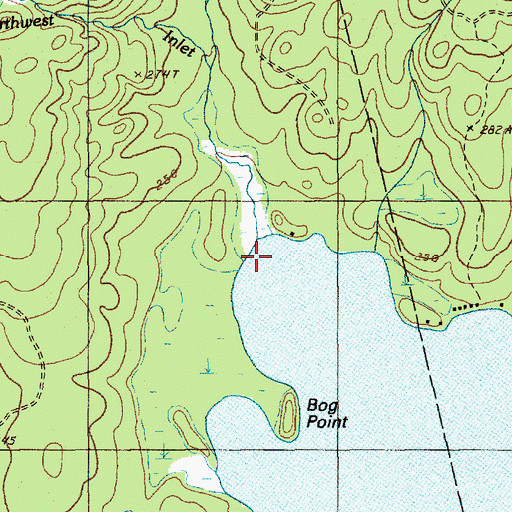 Topographic Map of Northwest Inlet, ME