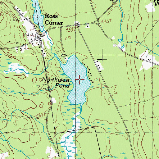 Topographic Map of Northwest Pond, ME