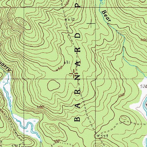 Topographic Map of Northwest Ridge Road, ME