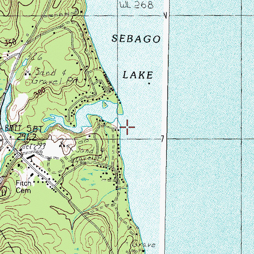 Topographic Map of Northwest River, ME