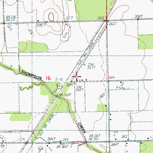 Topographic Map of Aetna, AR