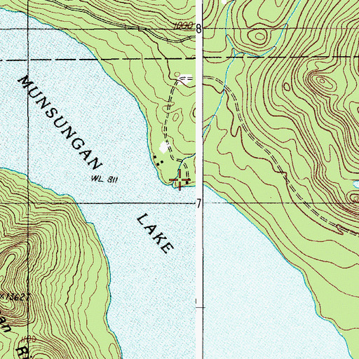 Topographic Map of Norway Brook, ME