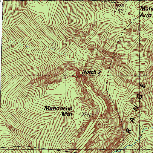 Topographic Map of Notch 2, ME