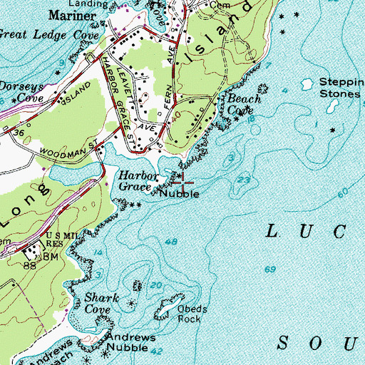 Topographic Map of Nubble, ME