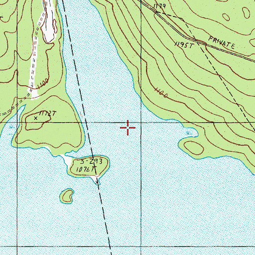 Topographic Map of Nulhedus Stream, ME