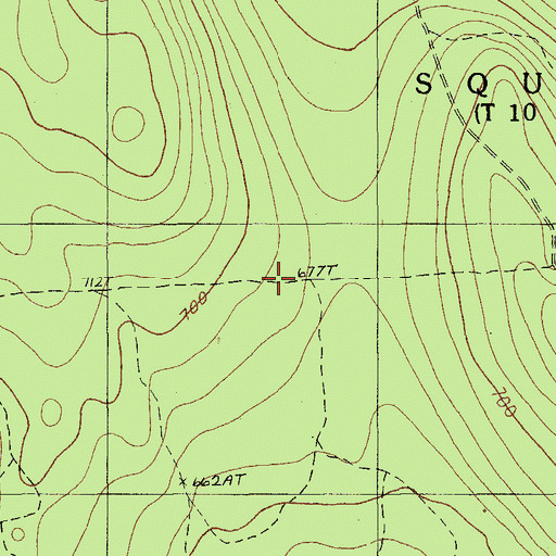 Topographic Map of Old Dam Tote Road, ME