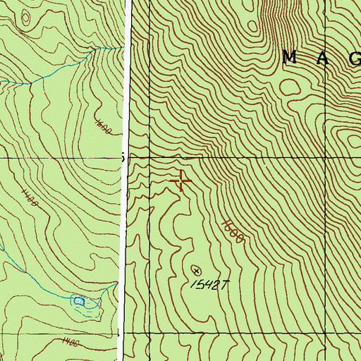 Topographic Map of Old Magalloway Trail, ME