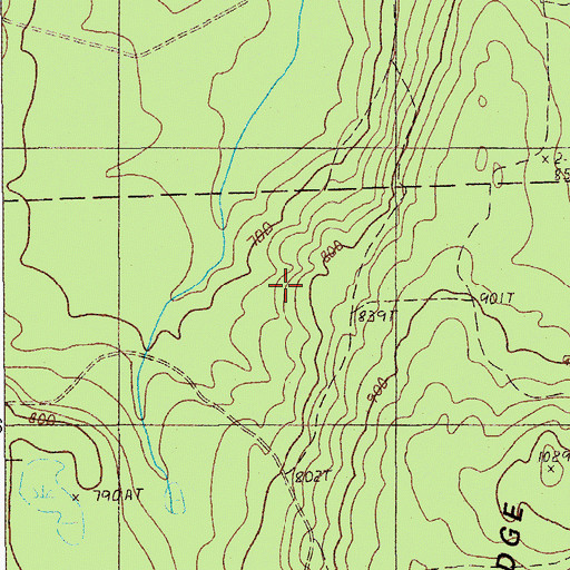 Topographic Map of Old Shingle Mill, ME
