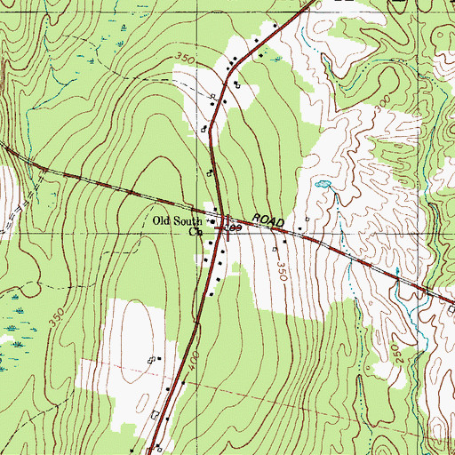 Topographic Map of Old South Church, ME