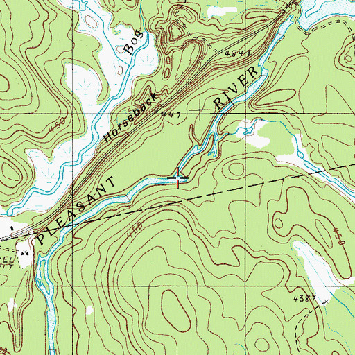 Topographic Map of Orson Brook, ME