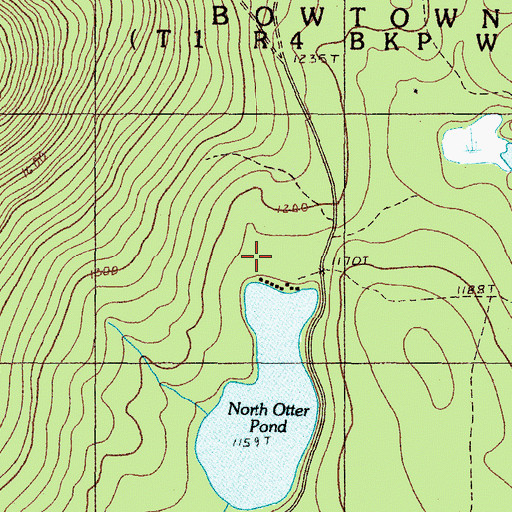 Topographic Map of Otter Pond Camps, ME