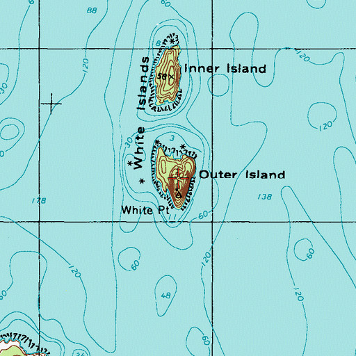 Topographic Map of Outer Island, ME