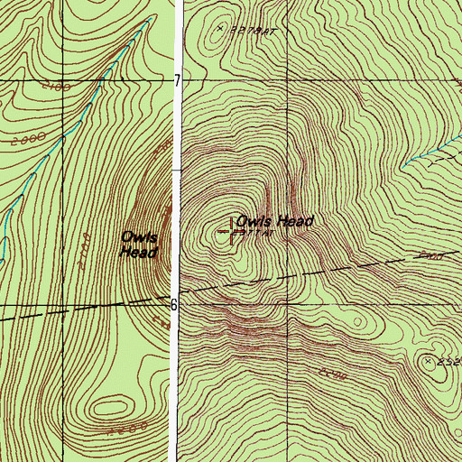 Topographic Map of Owls Head, ME