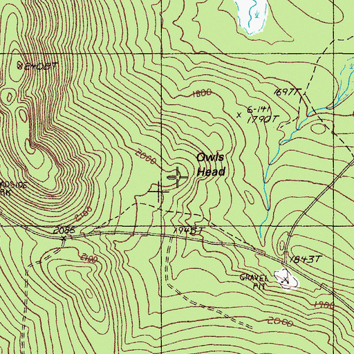 Topographic Map of Owls Head, ME