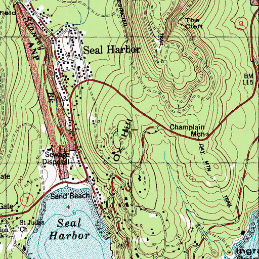 Topographic Map of Ox Hill, ME