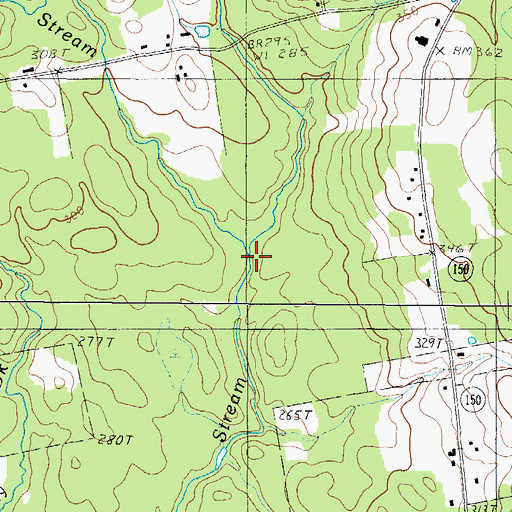 Topographic Map of Paine Brook, ME