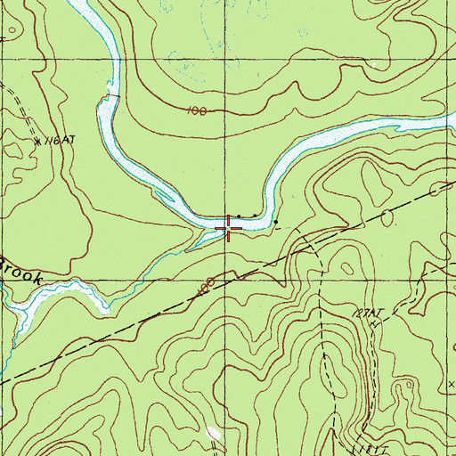 Topographic Map of Palmer Brook, ME