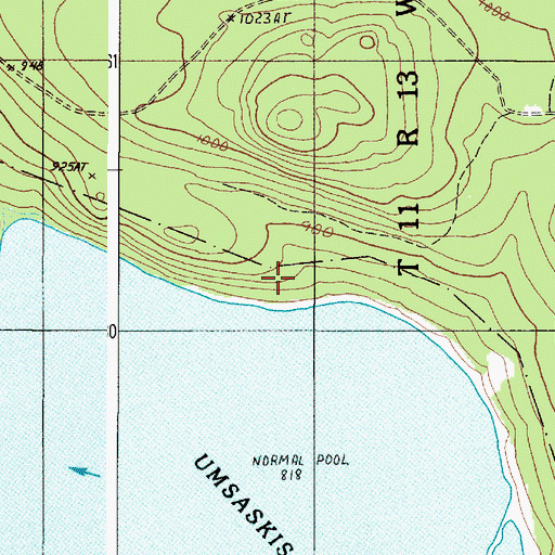 Topographic Map of Paquette School, ME