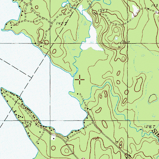 Topographic Map of Parks Pond Brook, ME