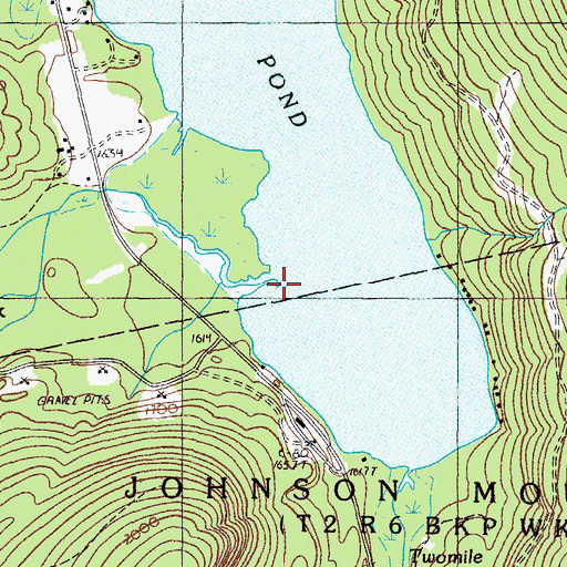 Topographic Map of Piel Brook, ME